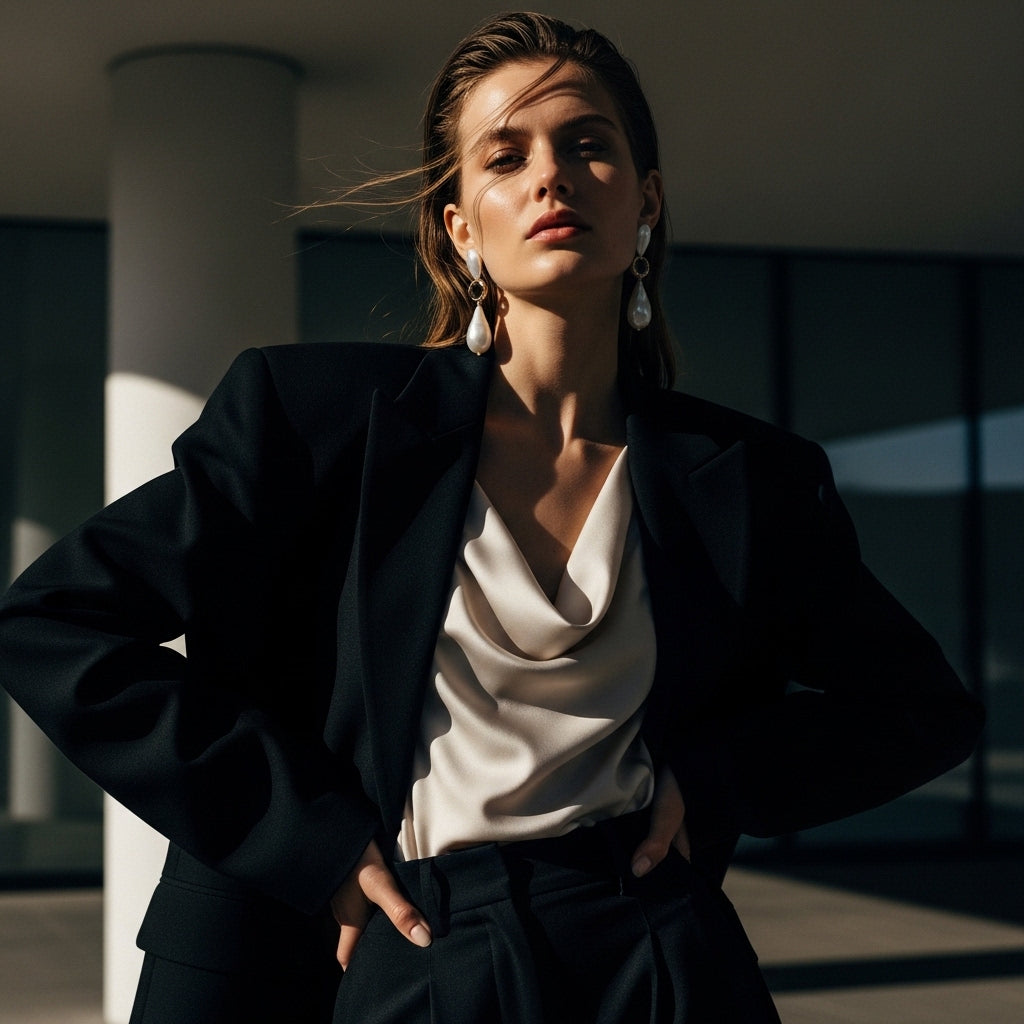 Minimalist Freshwater Pearl Earrings for the 30+ Professional Woman