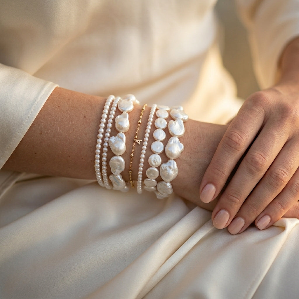 Minimalist Stacking: The Freshwater Pearl Bracelet for Quiet Luxury