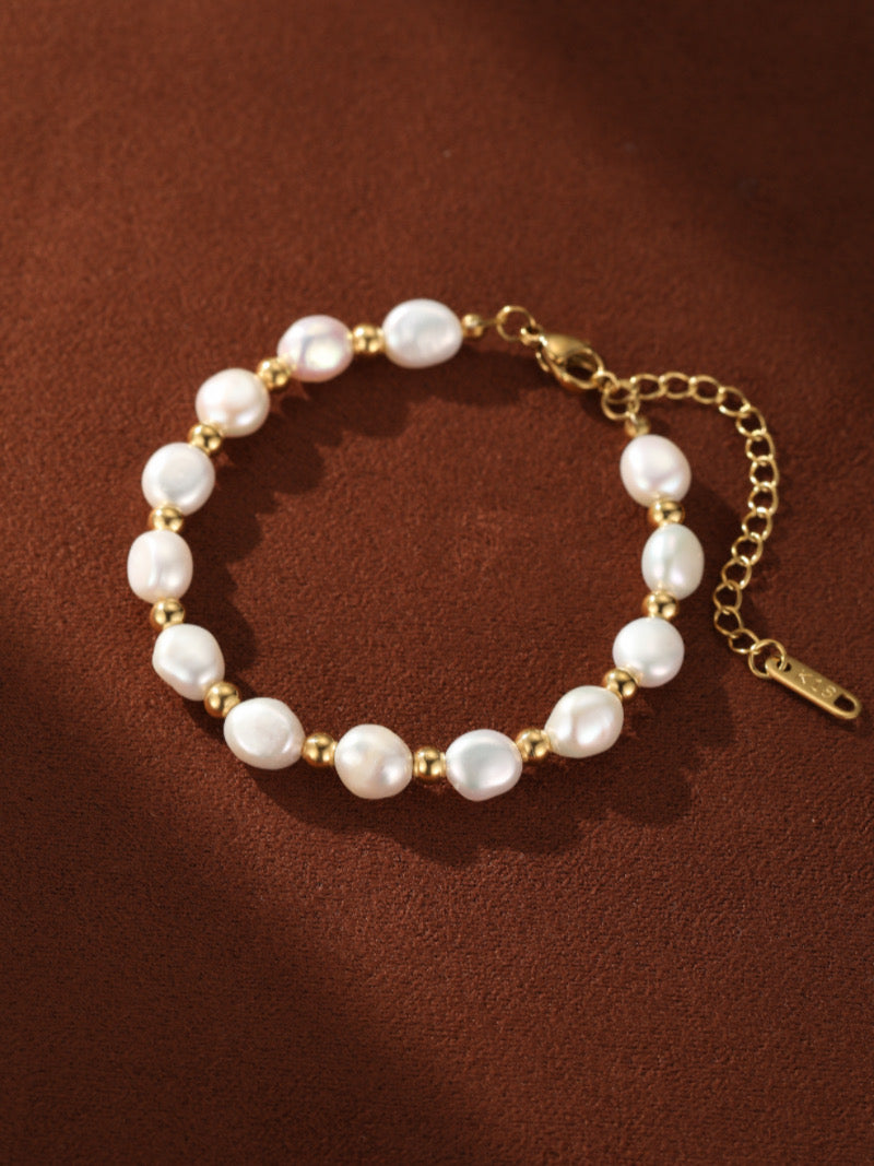 Inara - Freshwater Pearl Beaded Bracelet