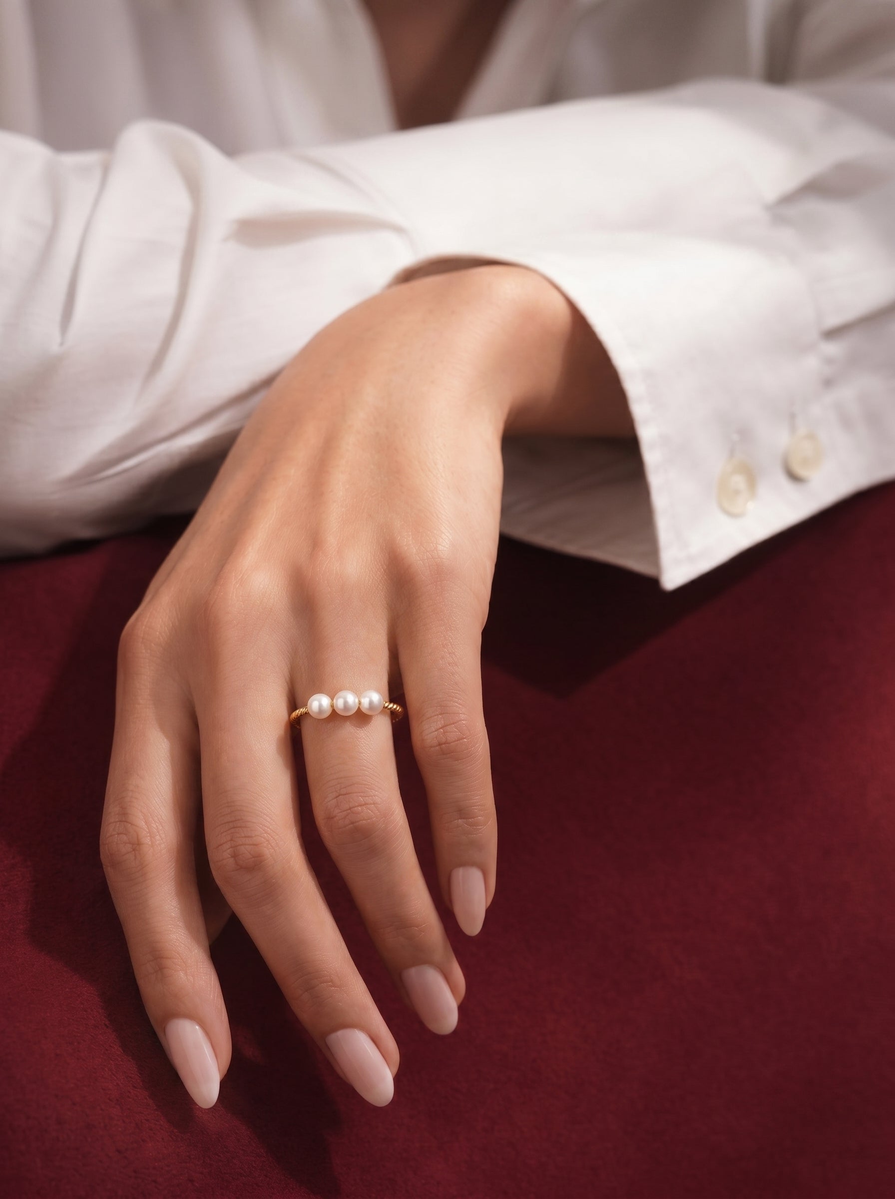 Continuum - Freshwater Pearl Cuff Ring