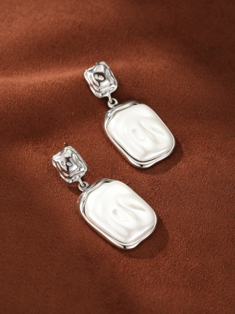 Cast - Freshwater Pearl Relief Drop Earrings