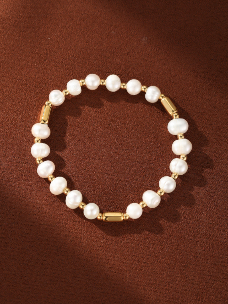 Cadence - Freshwater Pearl Beaded Bracelet