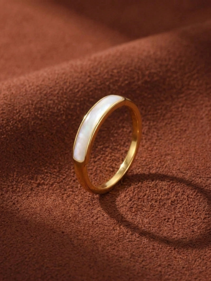 Lumen - Mother of Pearl Solitaire Ring