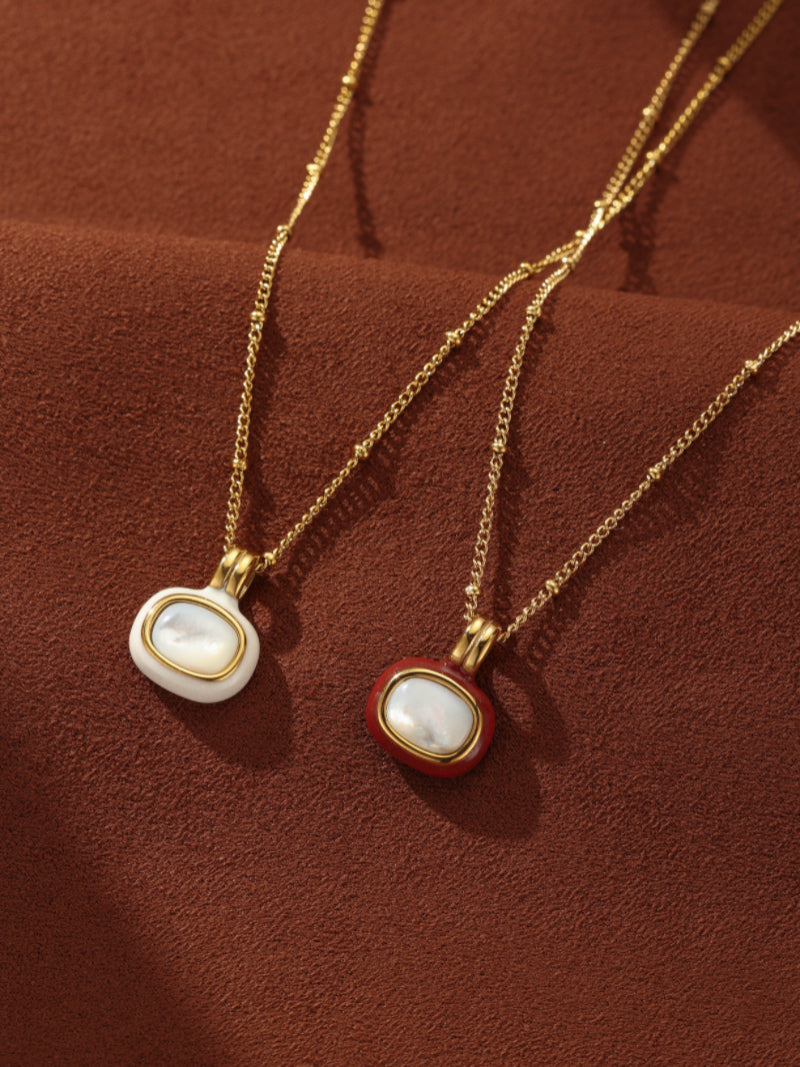 Haven - Mother of Pearl Charm Chain Necklace