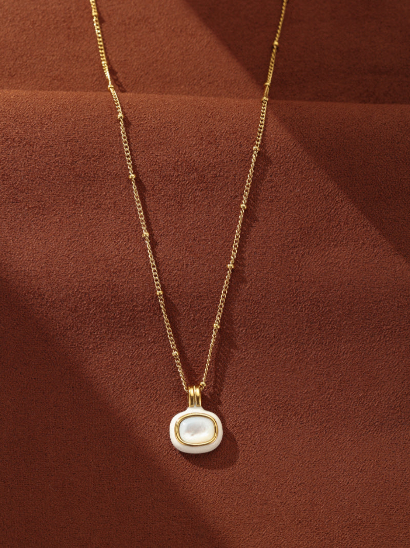 Haven - Mother of Pearl Charm Chain Necklace