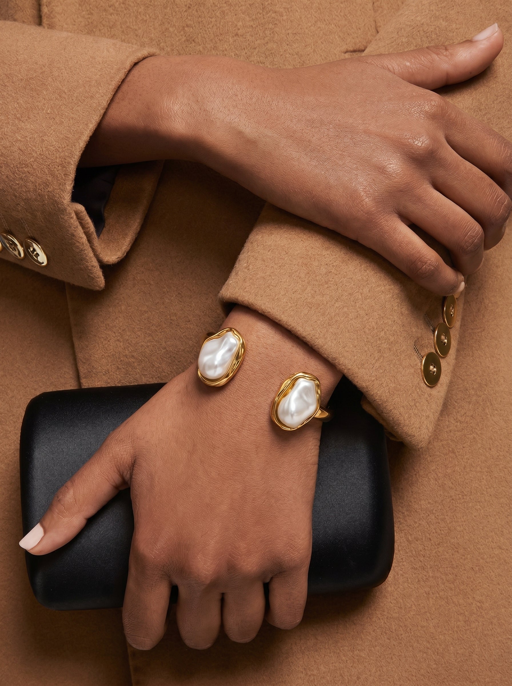Aura - Freshwater Pearl Cuff Bracelets
