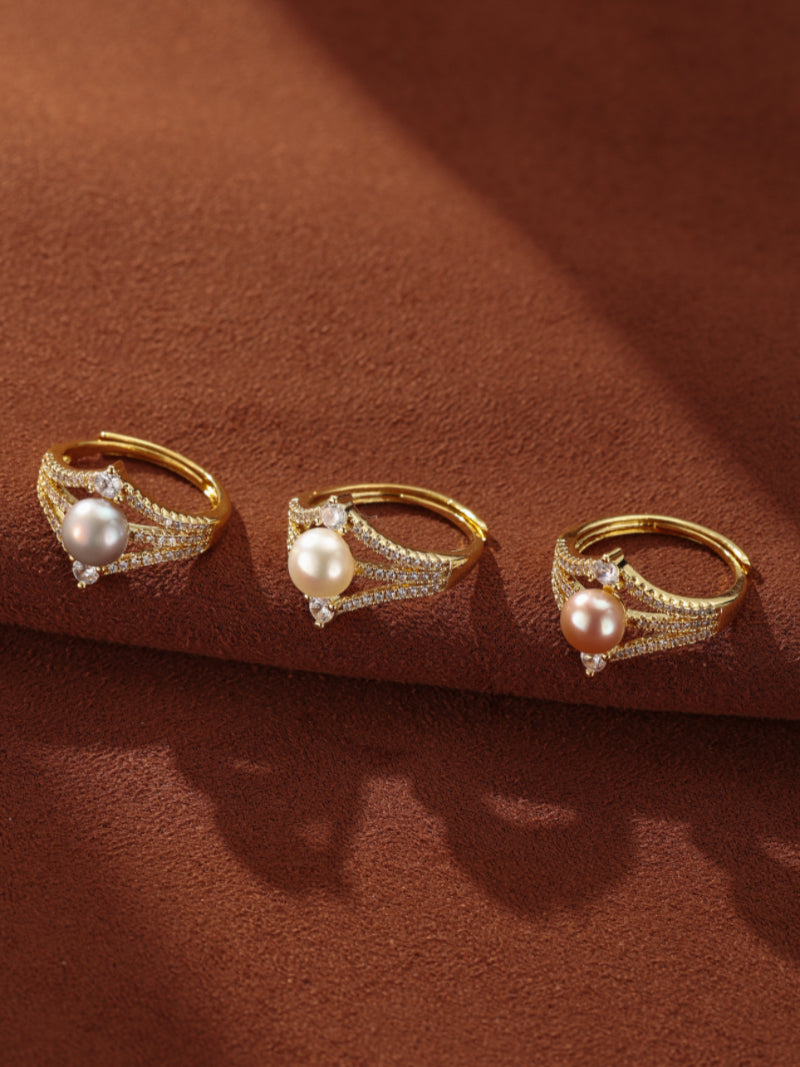 Cradle - Freshwater Pearl Solitaire Ring