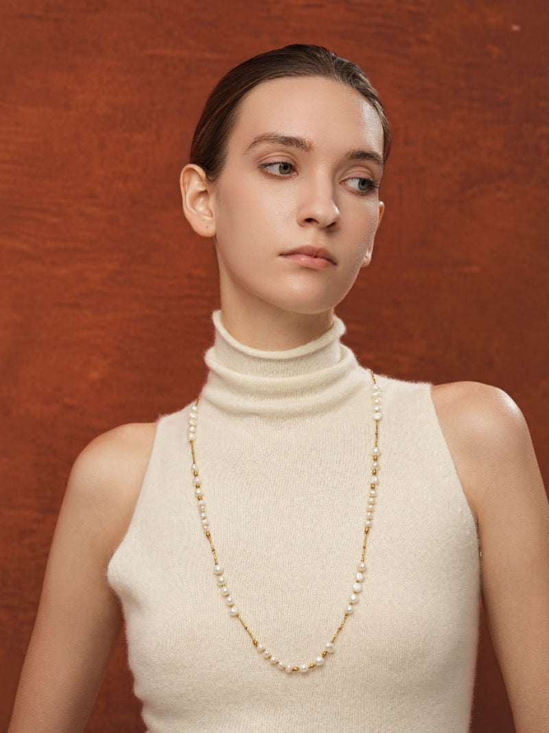 Horizon - Colliers longs multicouches de perles de culture d'eau douce
