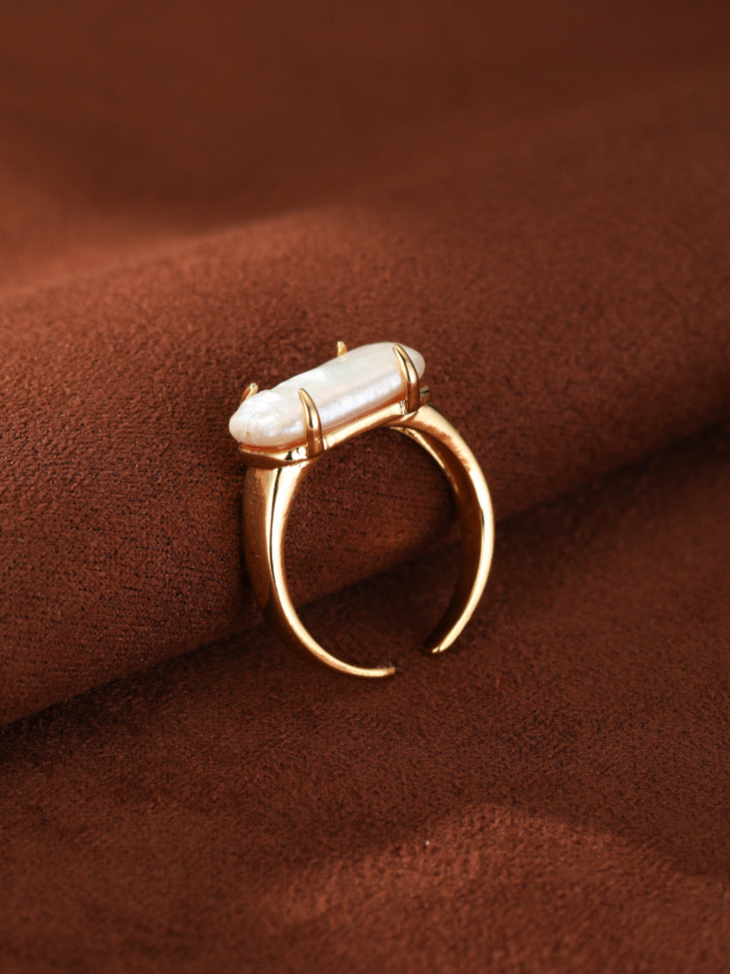 Monolith - Freshwater Pearl Cuff Ring