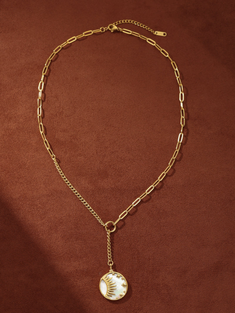 Cosmic Ray - Collier long soleil en nacre
