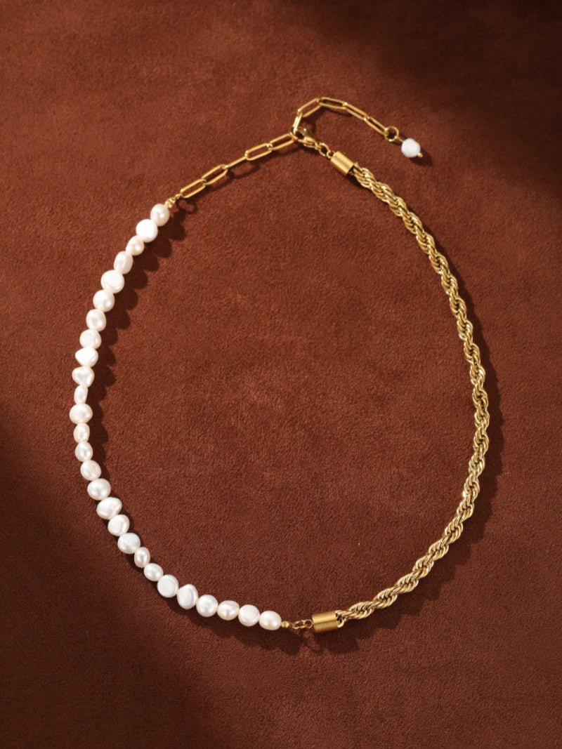 Equinox - Freshwater Pearl Chain Beaded Necklaces