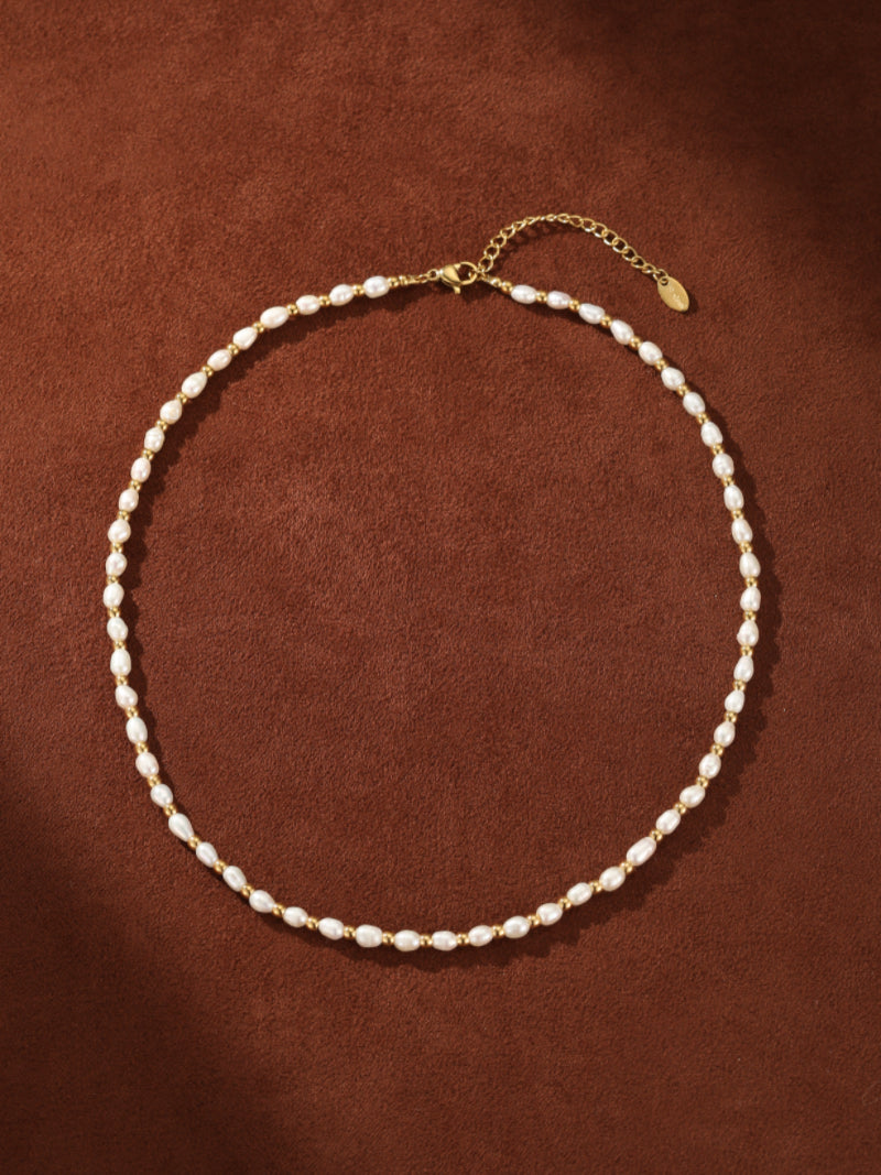 Whisper - Freshwater Pearl Beaded Chain Necklaces