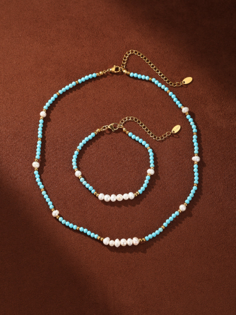 Lagoon - Freshwater Pearl Beaded Bracelets
