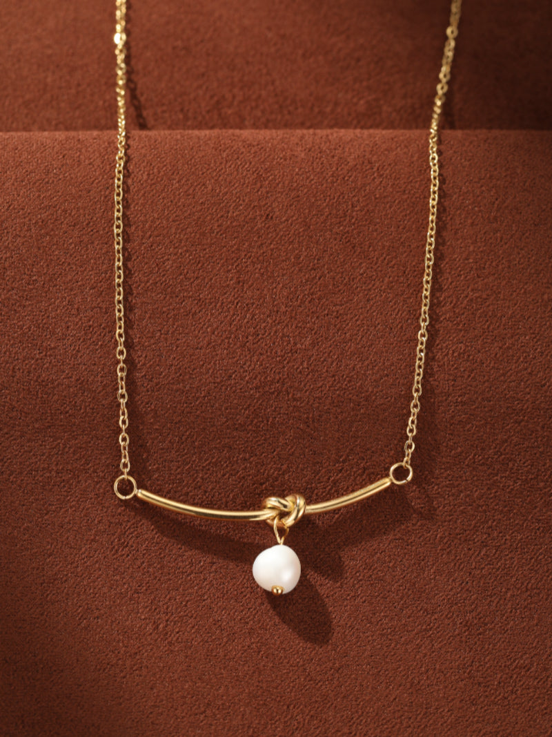 Verve - Freshwater Pearl Butterfly Chain Single Necklaces