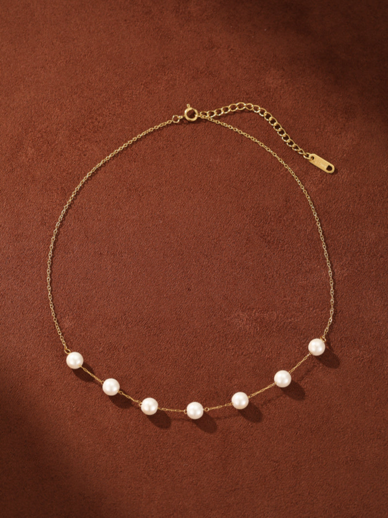 Glowstream - Freshwater Pearl Large Layered Necklaces