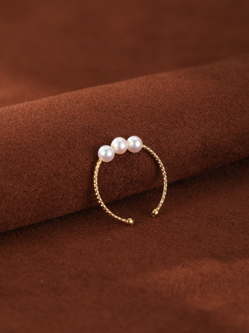 Continuum - Freshwater Pearl Cuff Ring