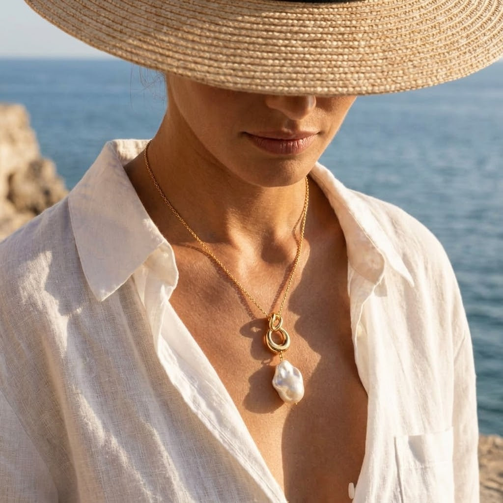 Resort Wear Ready: Packing a Pearl Drop Necklace for Vacation
