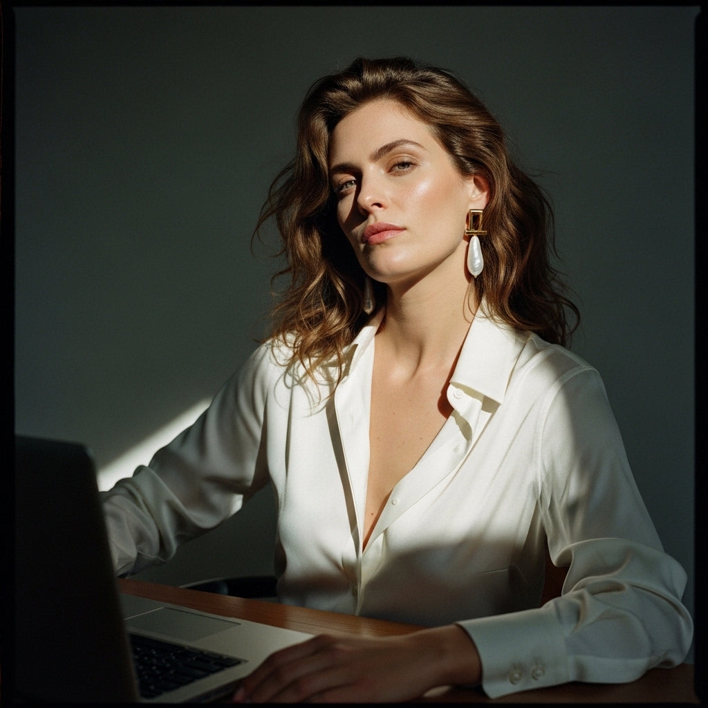Elevating Your Video Call Look with Freshwater Pearl Earrings