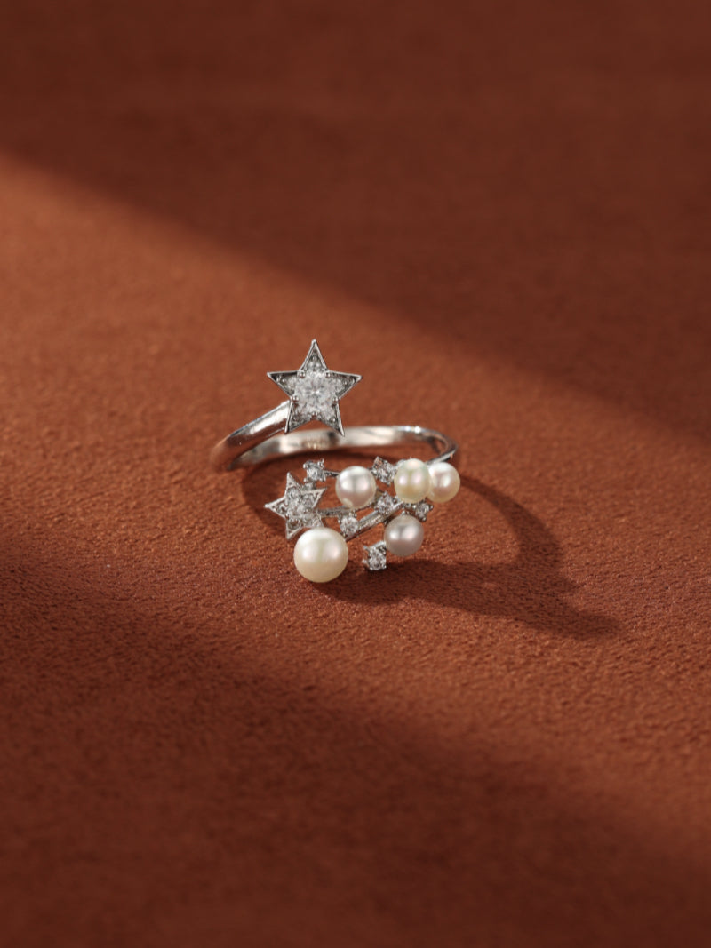 Astra - Freshwater Pearl Star Cluster Ring