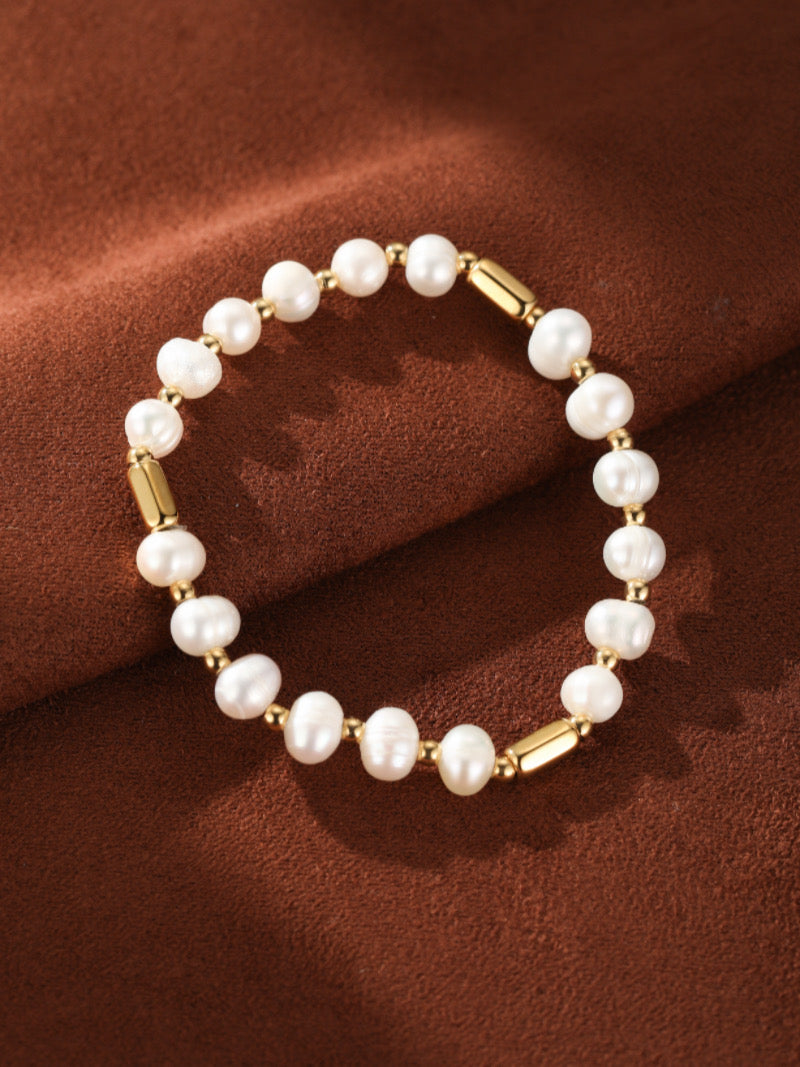 Cadence - Freshwater Pearl Beaded Bracelet