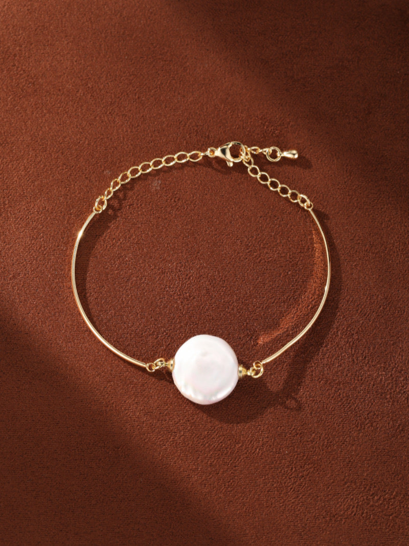 Keystone - Freshwater Pearl Floating Chain Bracelet