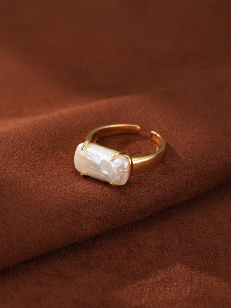 Monolith - Freshwater Pearl Cuff Ring