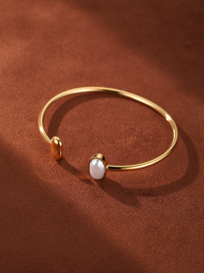 Span - Freshwater Pearl Cuff Bracelet