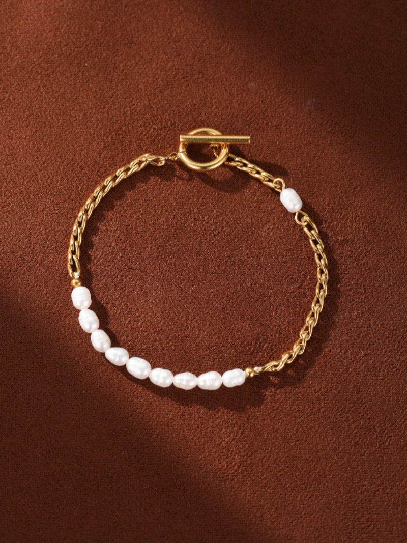 Linkage - Freshwater Pearl Chain & Pearl Bracelet