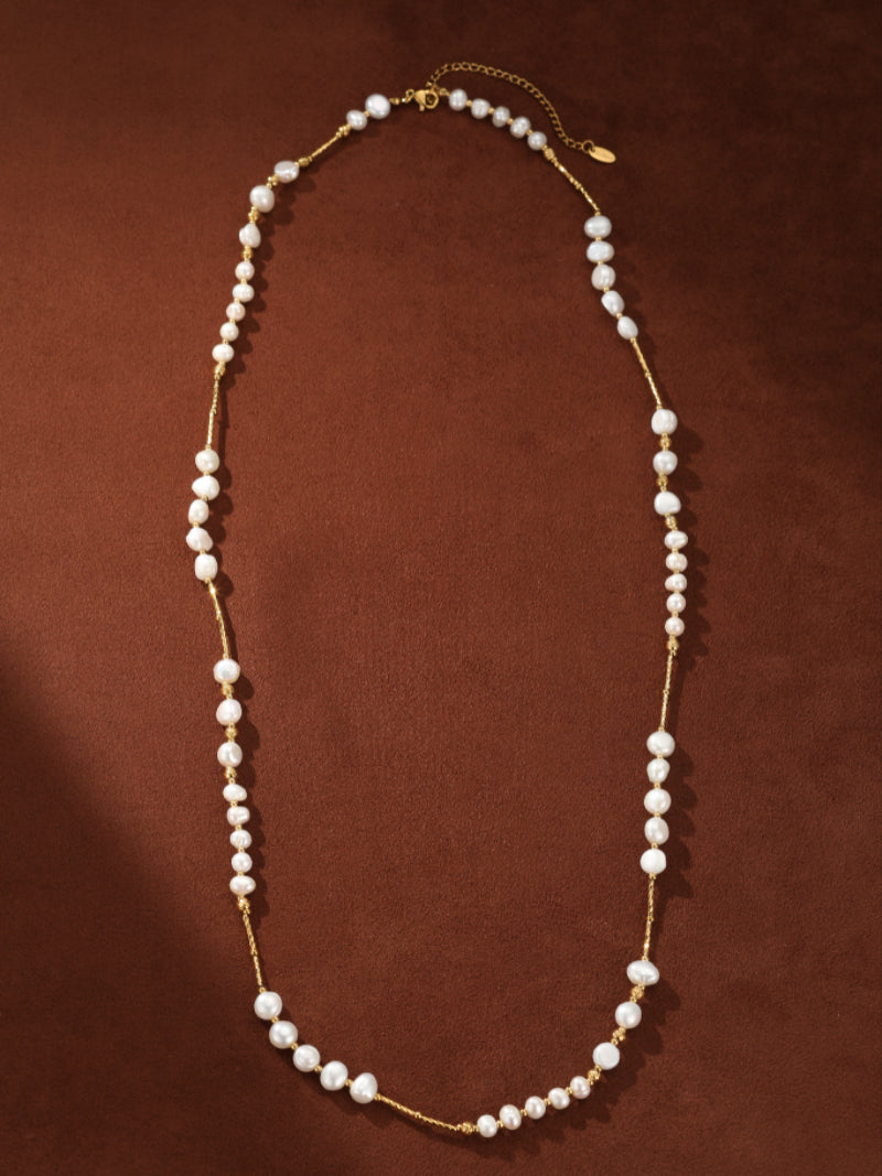 Horizon - Freshwater Pearl Beaded Layered Long Necklaces
