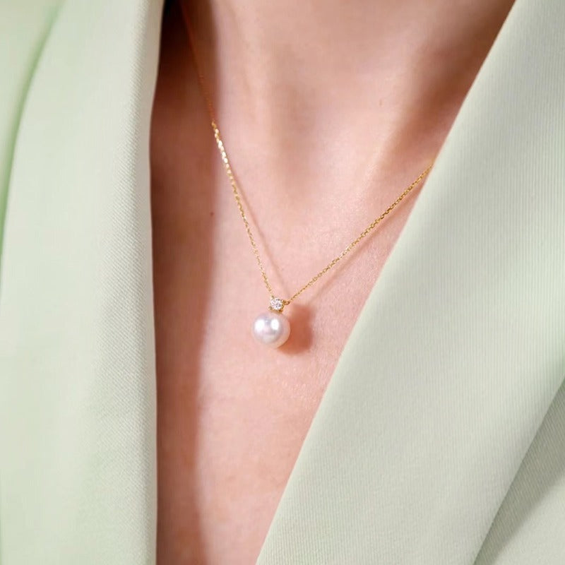 Lumiere - Akoya Pearl Drop Necklace