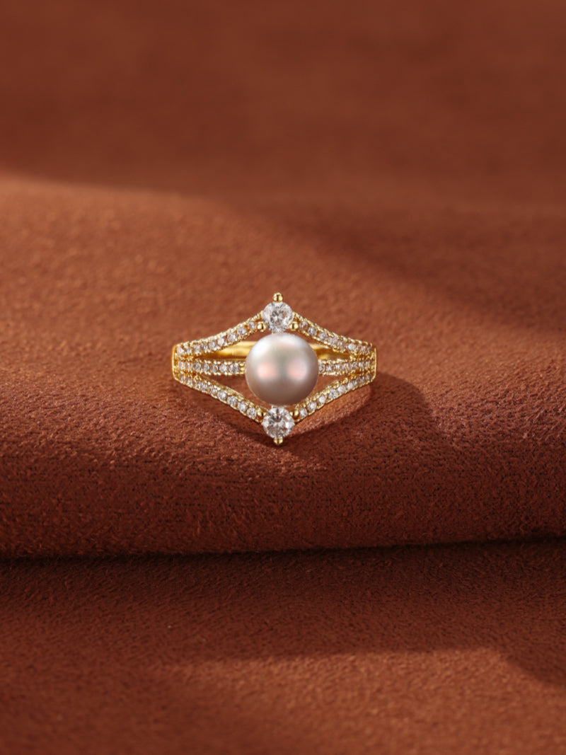 Cradle - Freshwater Pearl Solitaire Ring