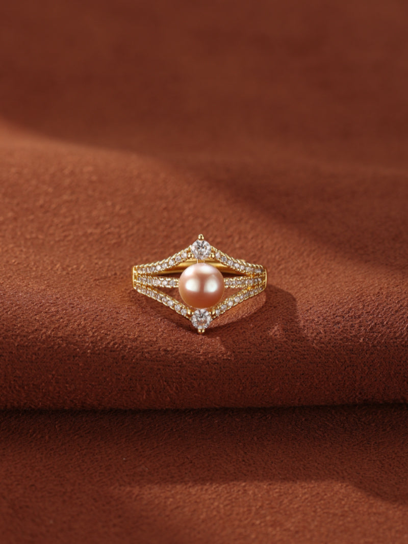Cradle - Freshwater Pearl Solitaire Ring