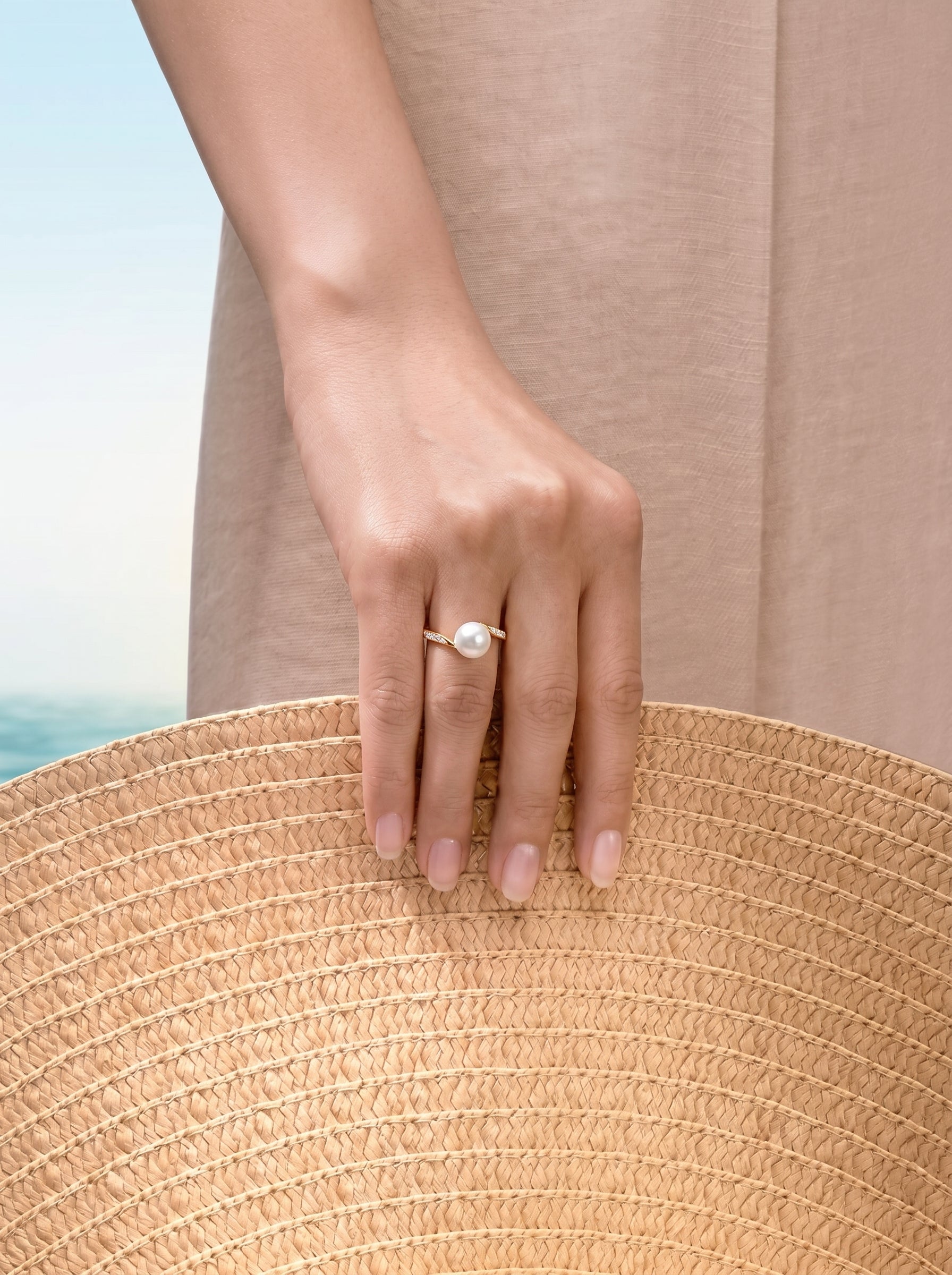 Vela - Freshwater Pearl Cuff Ring