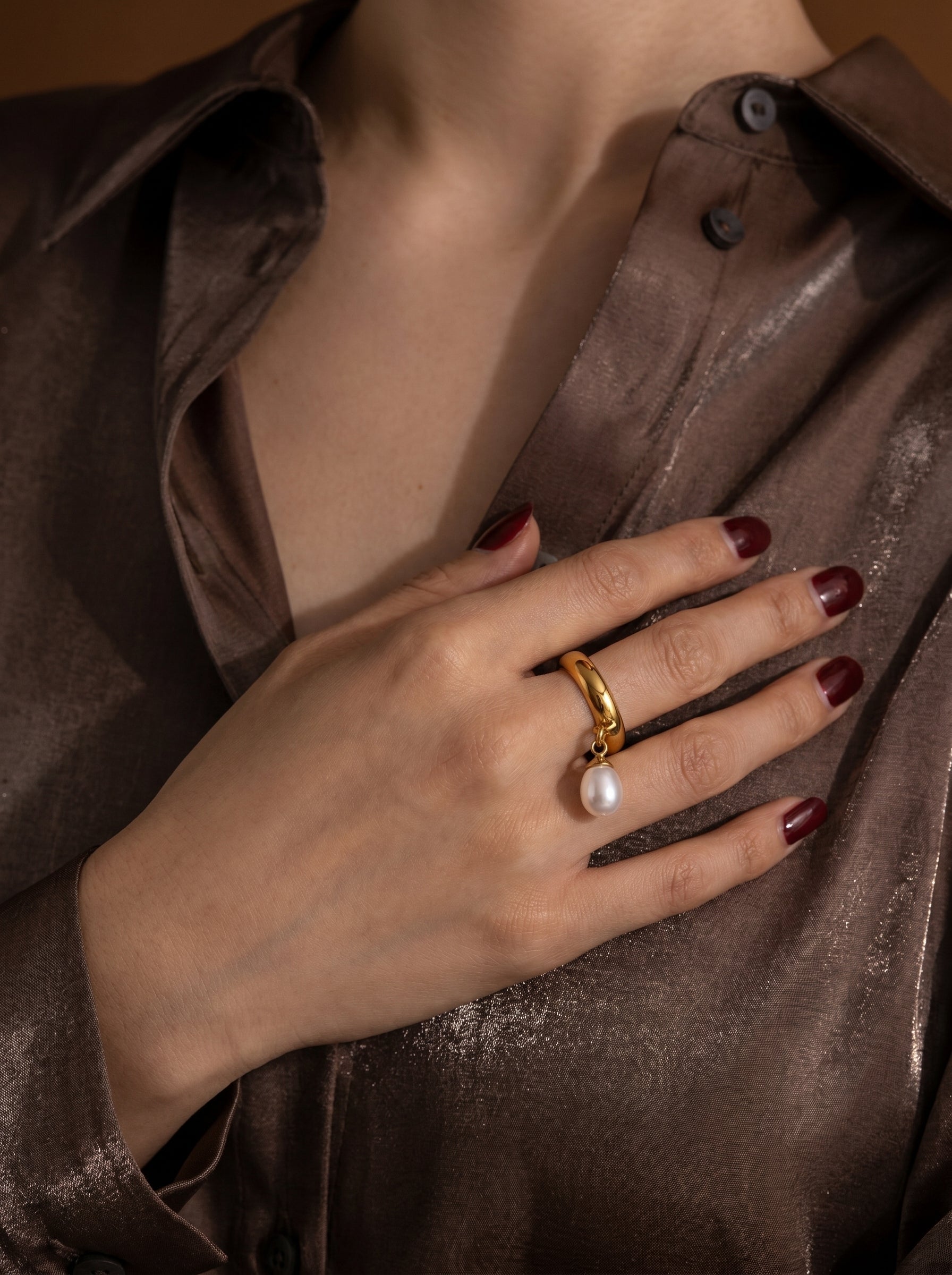 Serene - Freshwater Pearl Beaded Drop Rings