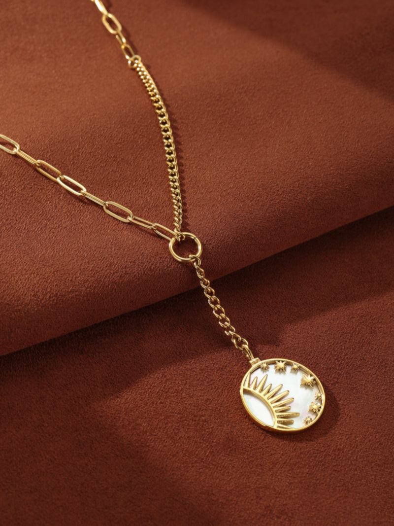 Cosmic Ray - Collier long soleil en nacre