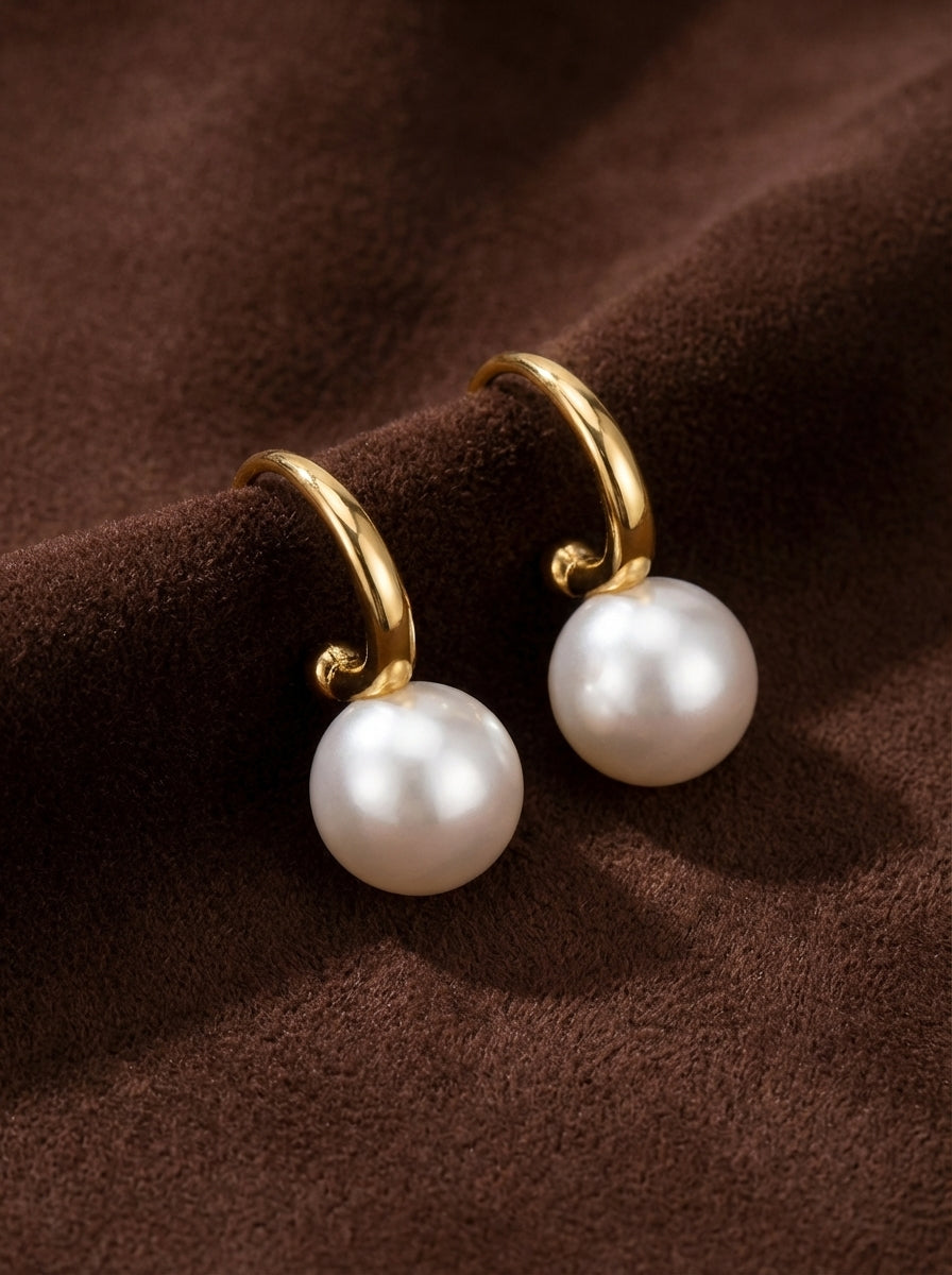 Freshwater pearl earrings