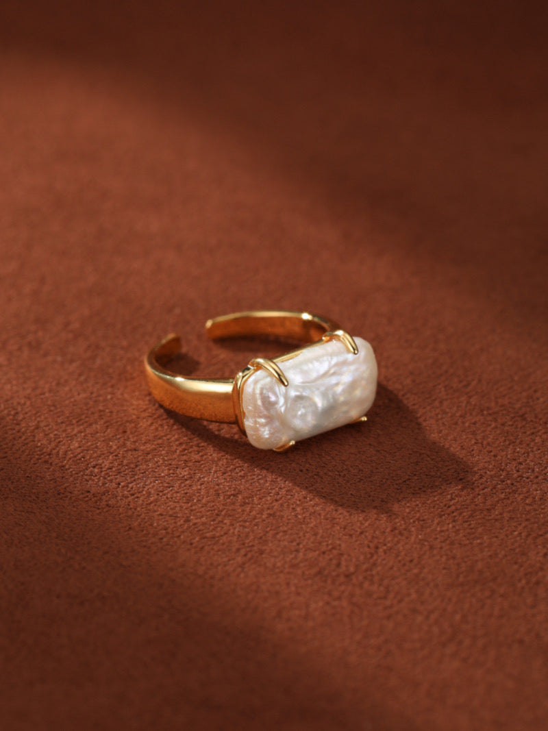 Monolith - Freshwater Pearl Cuff Ring