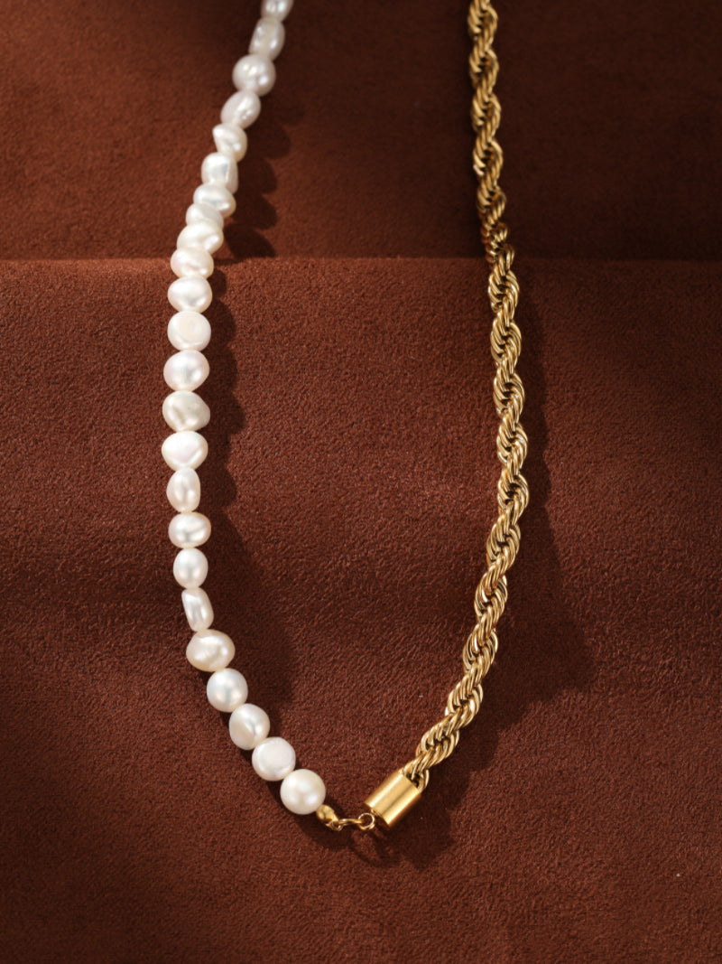 Equinox - Freshwater Pearl Chain Beaded Necklaces