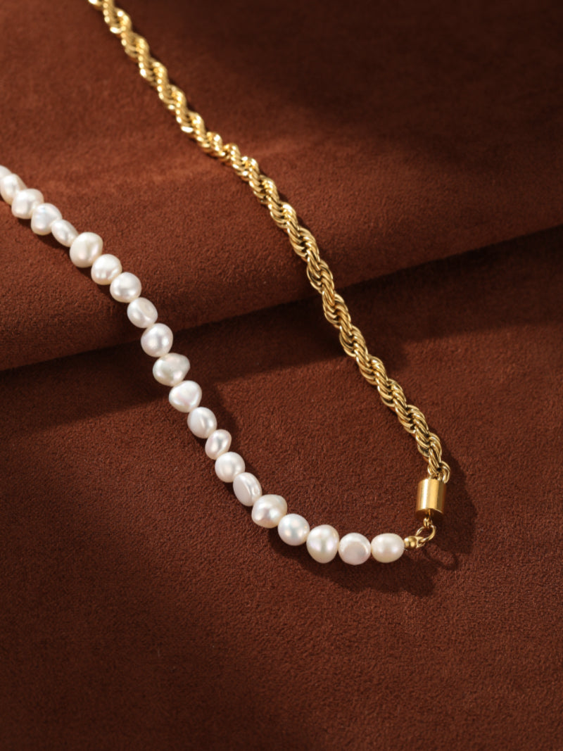 Equinox - Freshwater Pearl Chain Beaded Necklaces