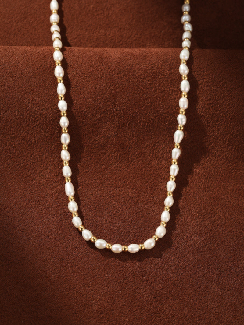 Whisper - Freshwater Pearl Beaded Chain Necklaces