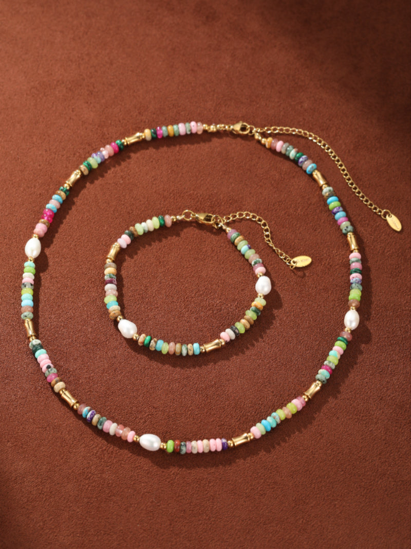 Tapestry - Freshwater Pearl Beaded Chain Necklaces