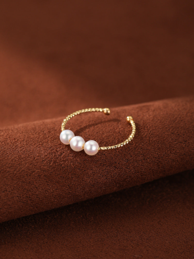 Continuum - Freshwater Pearl Cuff Ring